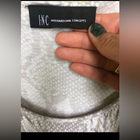 185. INC Snakeskin Pattern Top (M) - Picture 6 of 8